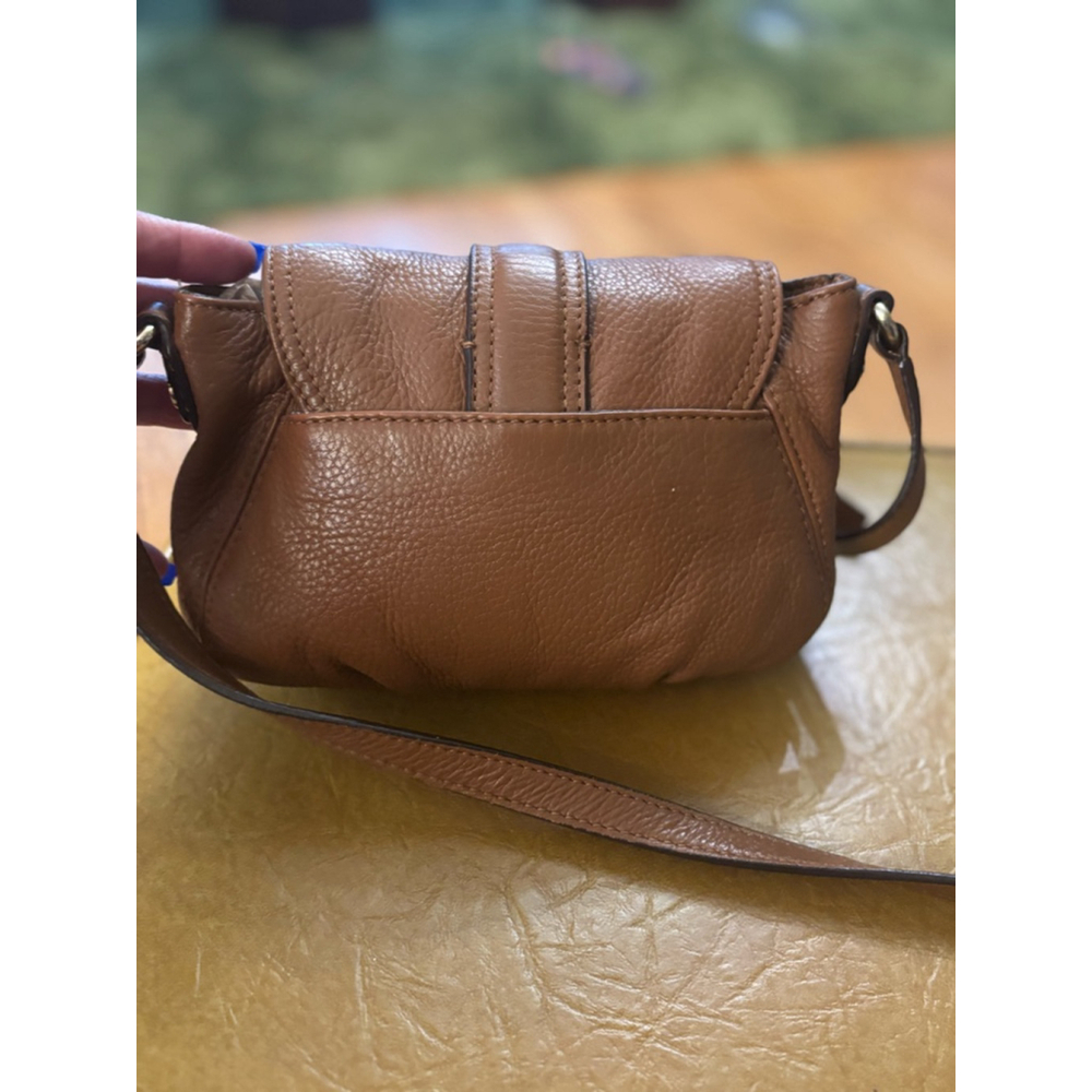 Women's Michael Kors Brown Leather Crossbody Bag Small - Picture 2 of 7